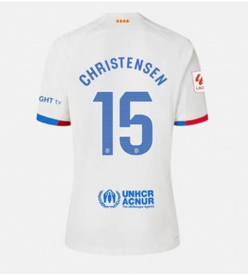 Barcelona Andreas Christensen #15 Segunda Equipación Mujer 2023-24 Manga Corta